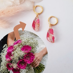 Bridal Flower Bouquet Earrings