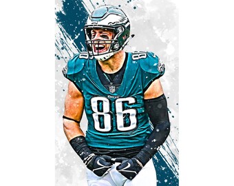 Zach Ertz Art Etsy