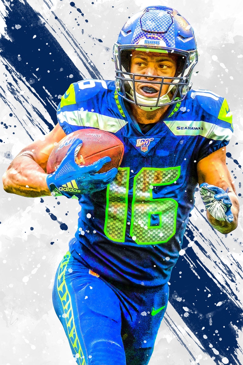 Tyler Lockett Seattle Seahawks Poster Print Sports Art | Etsy