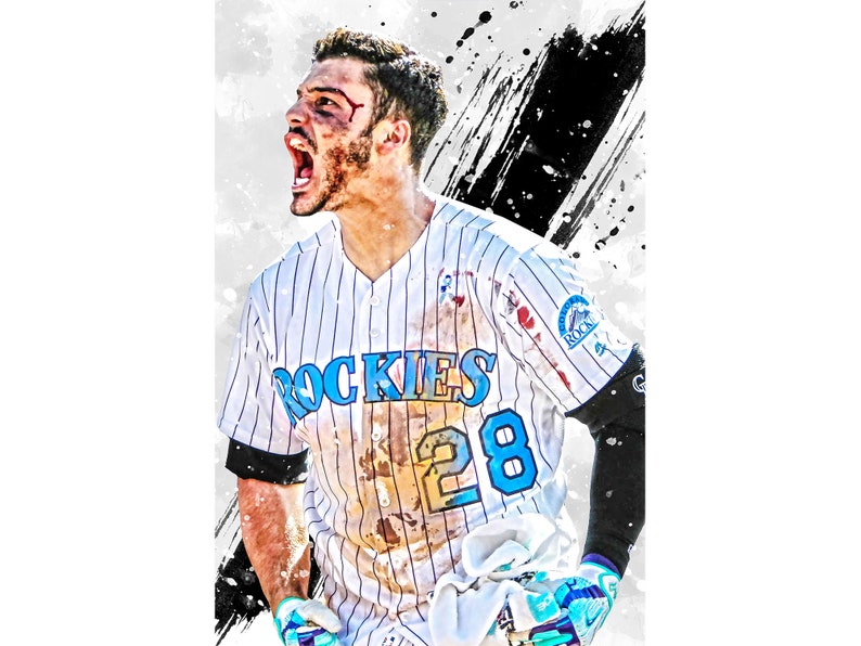 Nolan Arenado Colorado Rockies Poster Print Sports Art | Etsy