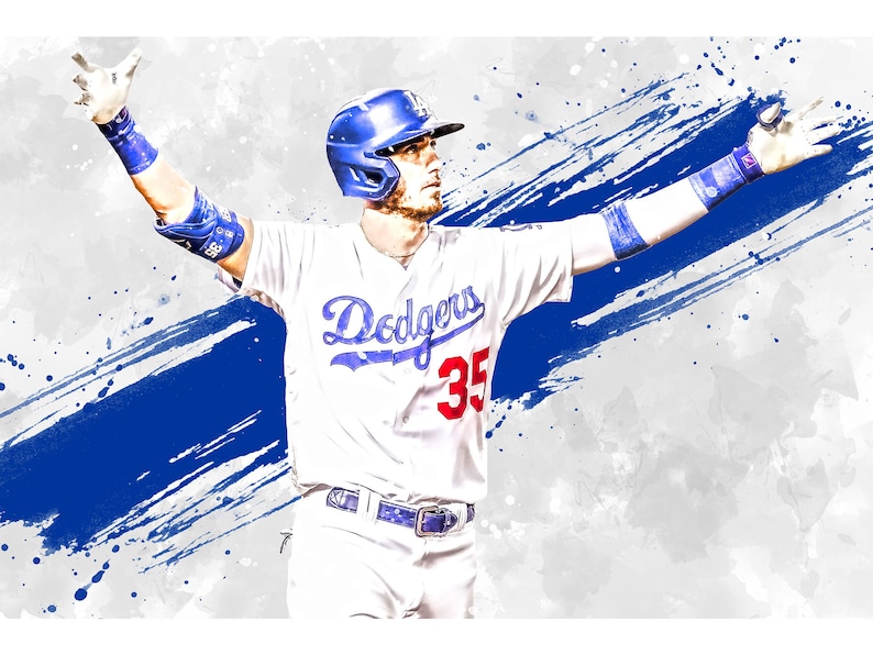 Cody Bellinger Los Angeles Dodgers Poster Print Sports Art | Etsy