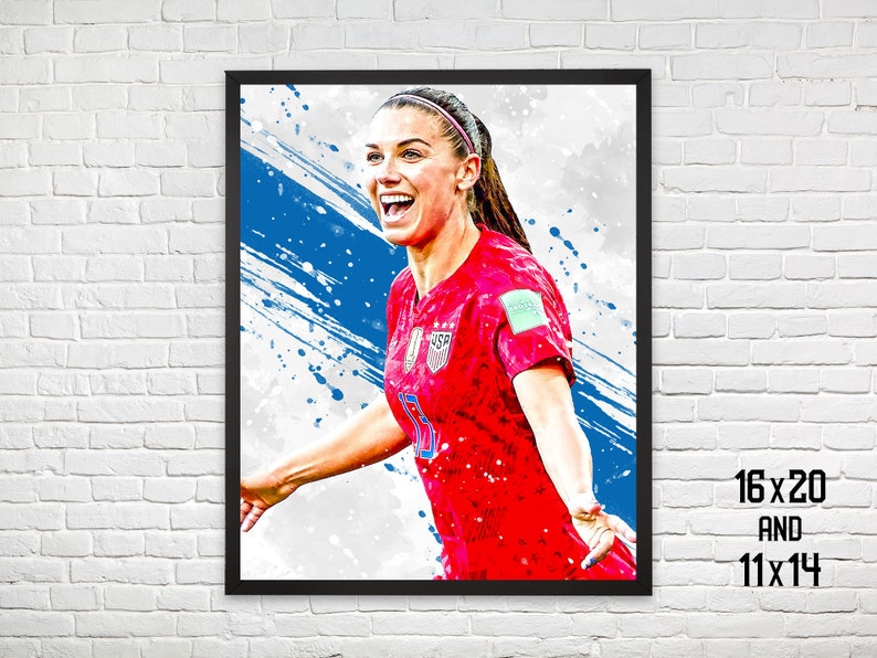 Alex Morgan USWNT Poster Print Sports Art Soccer Print Kids | Etsy