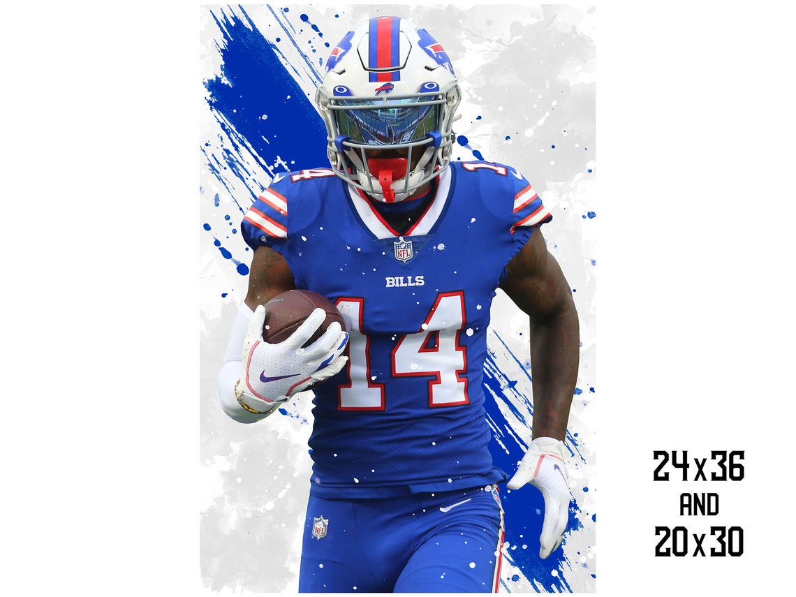 Stefon Diggs Buffalo Bills Poster Print Sports Art Football Etsy