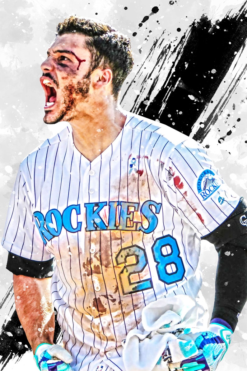 Nolan Arenado Colorado Rockies Poster Print Sports Art | Etsy