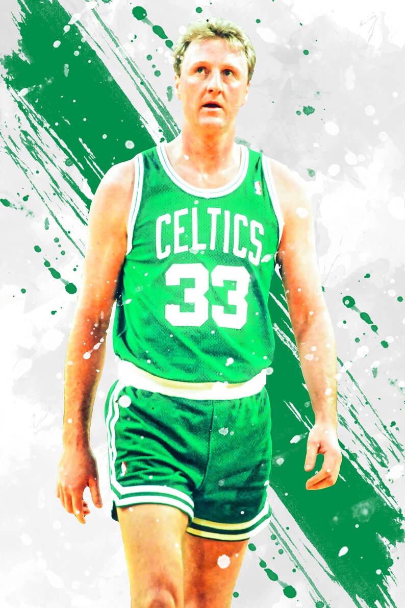 Larry Bird Boston Celtics Poster Print Sports Art Basketball | Etsy