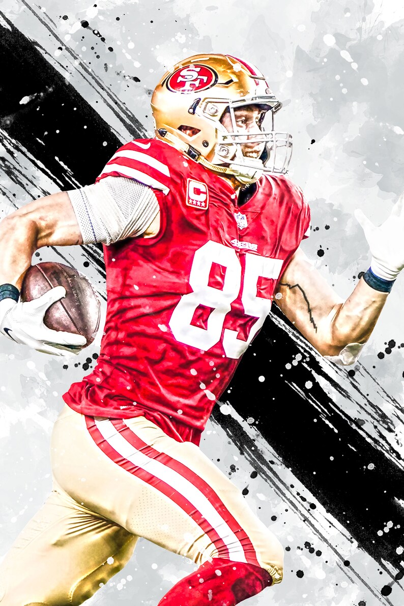 George Kittle Signed San Francisco 49ers Authentic Speed Full-Size