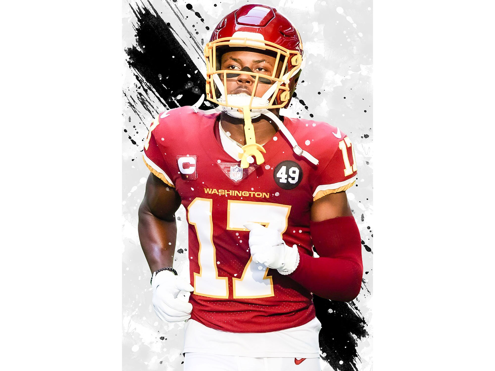 Terry McLaurin Washington Football Team Poster Print Sports Etsy