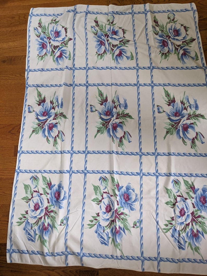 Vintage Tablecloths 1940's 50's Etsy