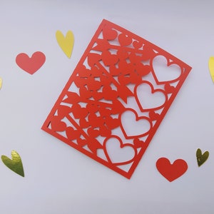 SAN VALENTINE'S DAY Svg LaserCut Template Dxf Love Hearts Arrows Svg Valentines Card for Cricut Cut Files Svg Pocket Card for Svg Hearts Svg