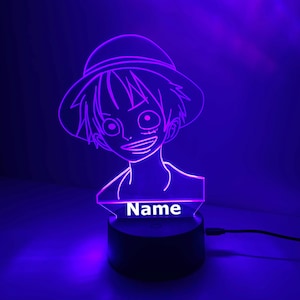 Personalised One Piece Anime light l  Night Light | Luffy | Anime gift | Birthday gift | Christmas gift | Desk light | Anime gift |