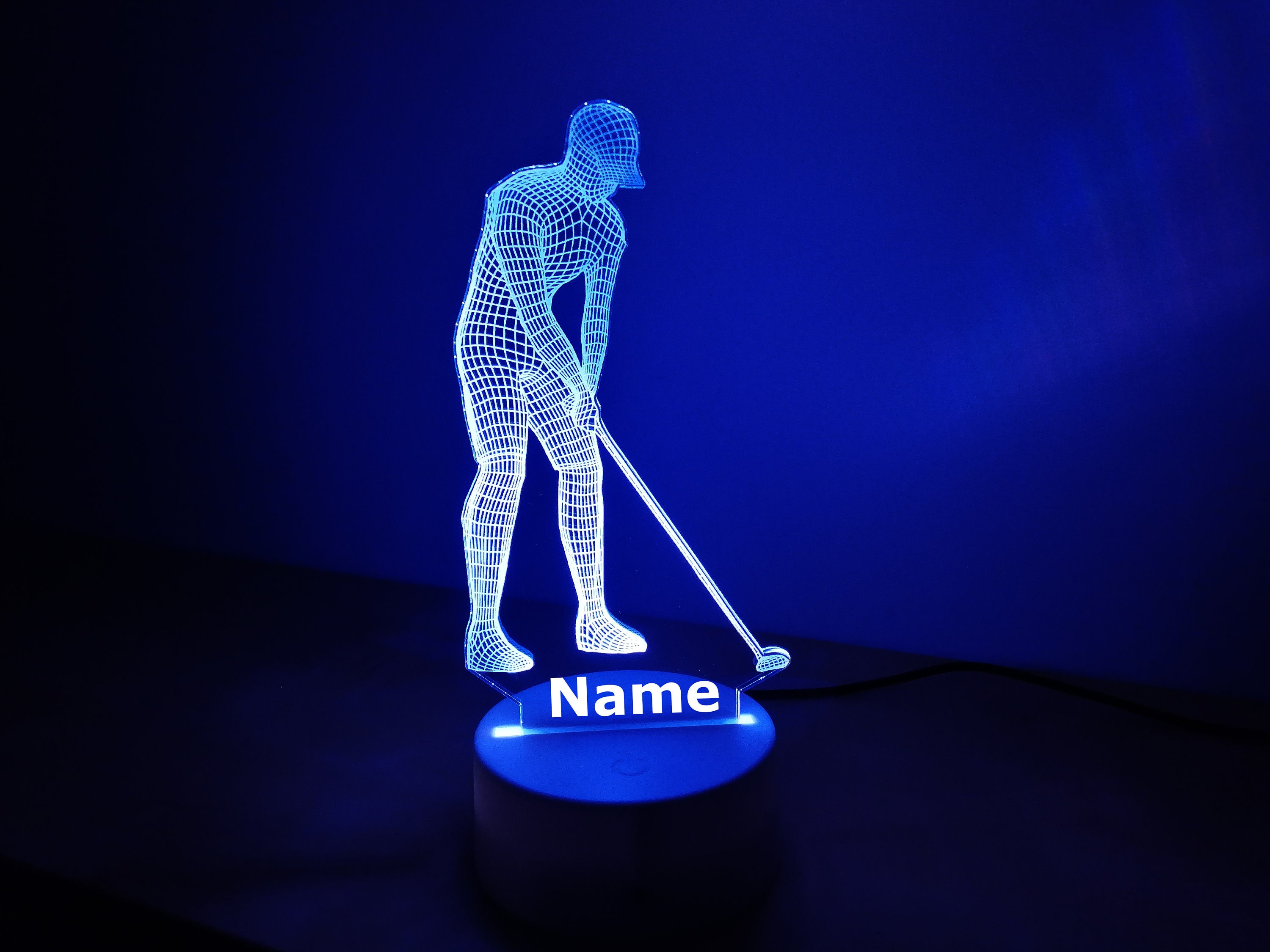 Personalised Golf Night Light Children's Light Kids Etsy UK