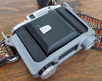 Look at this funky camera I just got - Konica Recorder, half