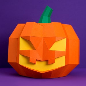 Papercraft Pumpkin, pumpkin box, Helloween Decor, Helloween, papercraft templates, party decor, fall, digital template
