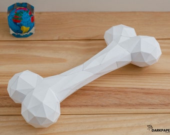 Bone Papercraft Template, DIY Papercraft Bone, Low Poly, DIY Home Decor, Printable template PDF