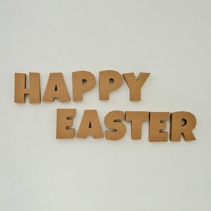Easter, 3D square letters pack, easter papercraft, Papercraft 3D, easter decorations, happy easter phrase, paper easter
