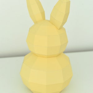 Rabbit Gift Box, Bunny, Low Poly Banny, Bunny Gift Box, Papercraft 3D, gift bunny, easter, easter gift box, easter decorations image 6