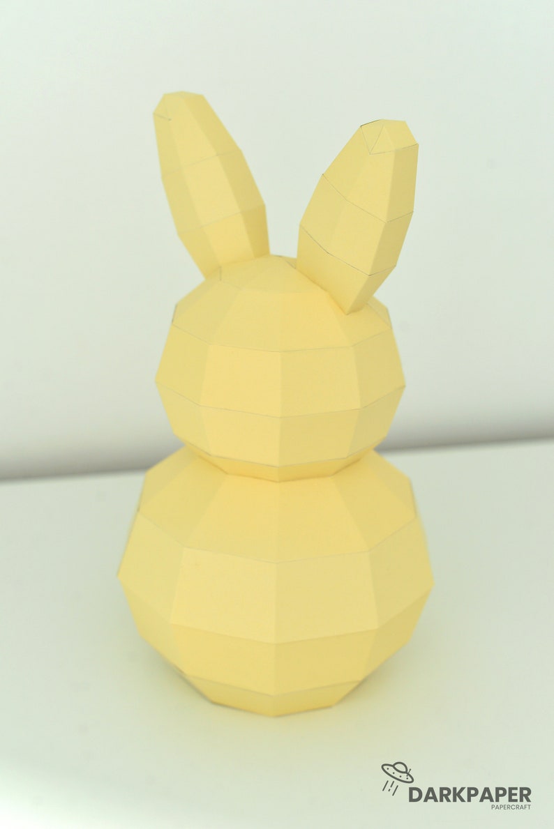 Rabbit Gift Box, Bunny, Low Poly Banny, Bunny Gift Box, Papercraft 3D, gift bunny, easter, easter gift box, easter decorations image 6