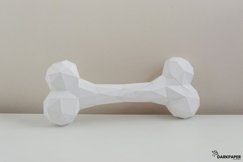 Bone Papercraft Template DIY Papercraft Bone Low Poly DIY - Etsy Canada