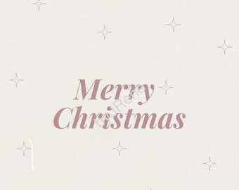 Neutral minimal holiday wallpaper