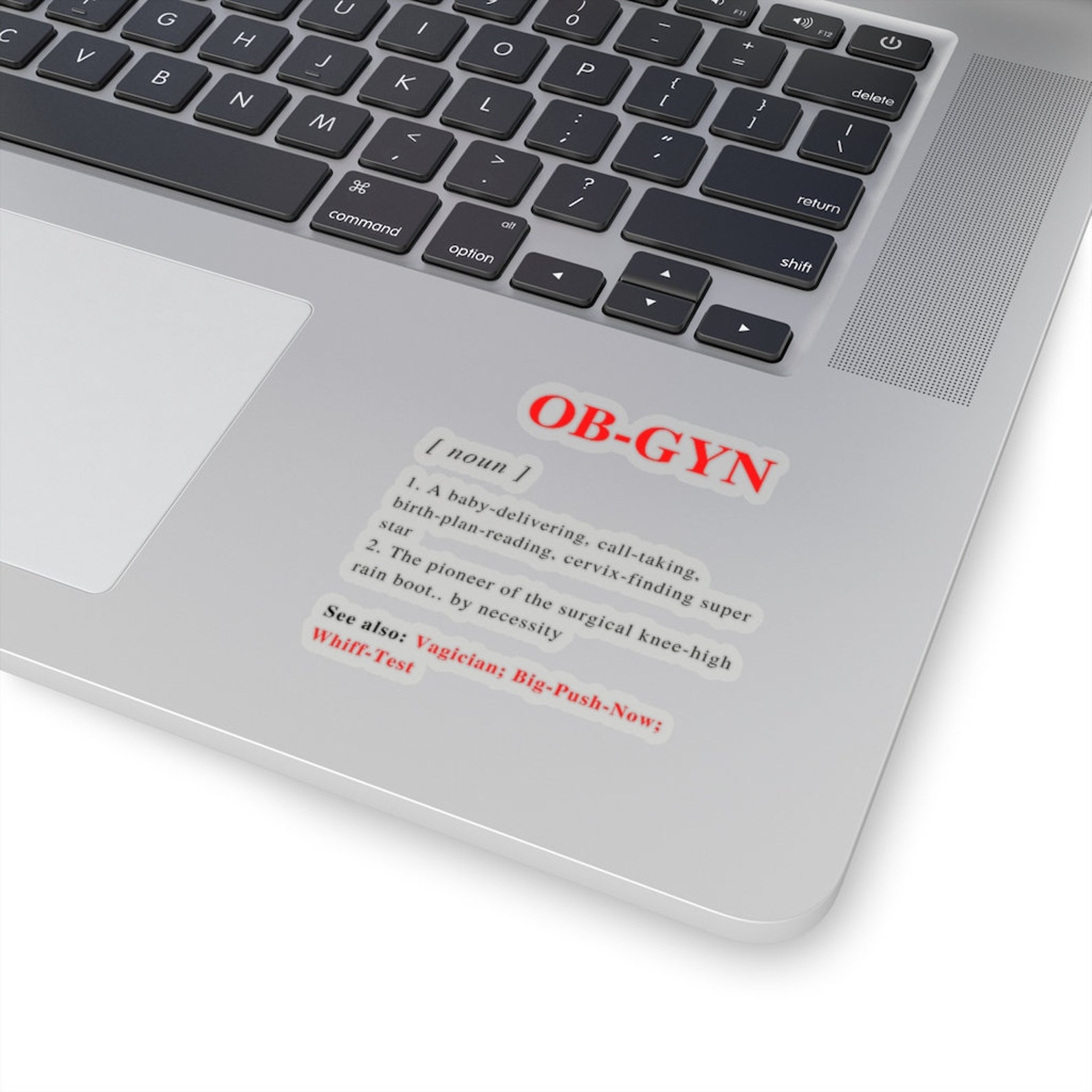 OBGYN Definition Sticker, Obstetrics and Gynecology Laptop, Gifts for ...