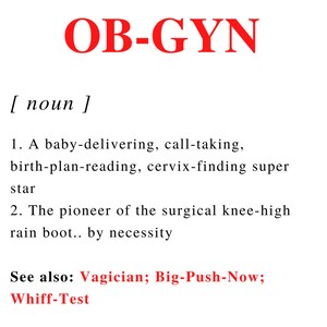 OBGYN Definition Sticker, Obstetrics and Gynecology Laptop, Gifts for ...