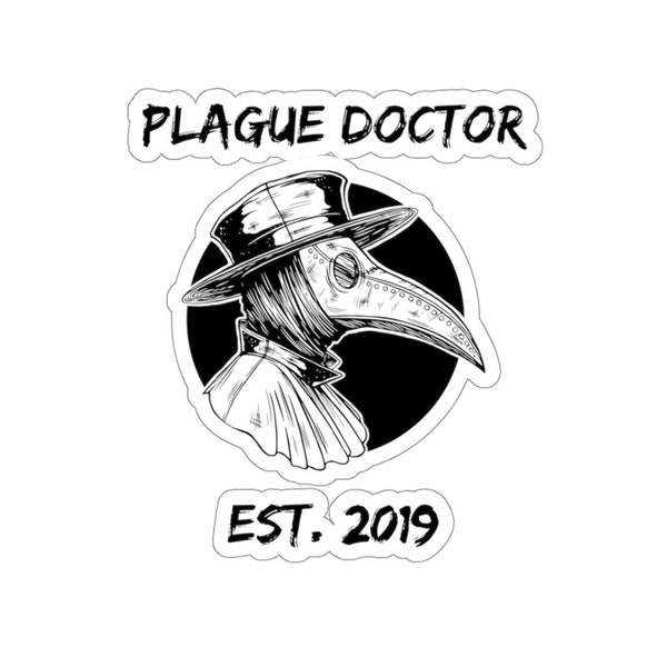 Plague Doctor Sticker, Emergency Medicine Laptop, Hospitalist, Intensivist, Gift, Medical Student, Resident, Fellow, Physician, BAFERD