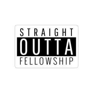 Straight Outta Fellowship ステッカー、フェロー、フェローシップ、医師へのギフト、医師、医学部、医師、外科医