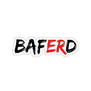 BAFERD ステッカー、ER ドクター ラップトップ、EM、救急医、救急室、研修医、フェロー、医学部、医学生