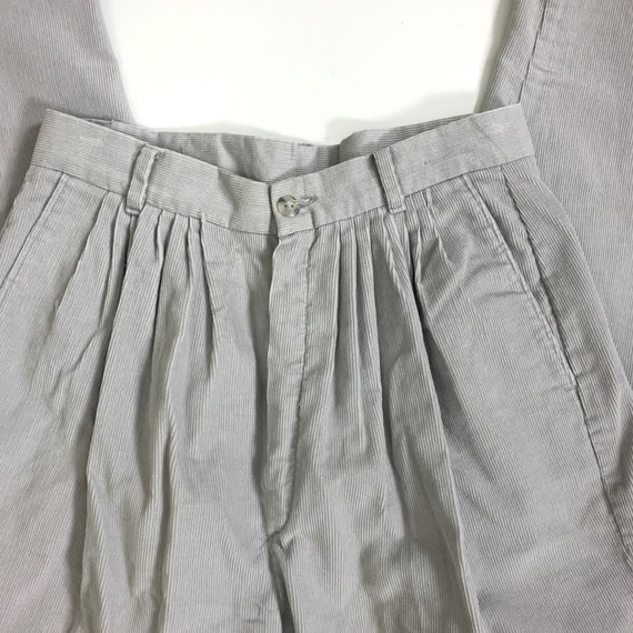 Country Players vintage 80s gray white corduroy h… - image 2