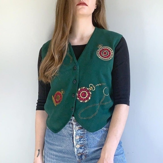 Green Sweater Vest 