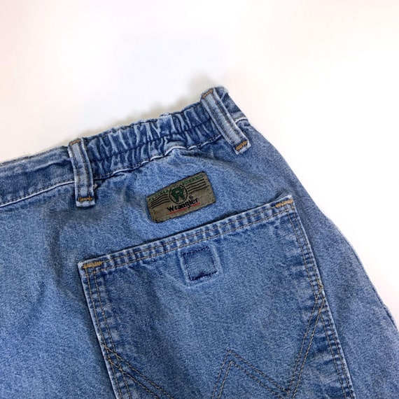 Wrangler vintage 80s light wash high rise plus si… - image 4