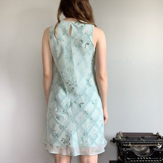 Jessica Howard vintage 90s blue and green floral … - image 3