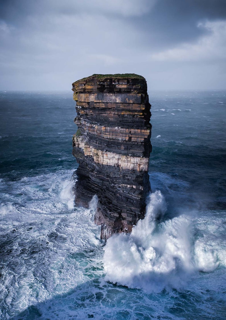Dun Briste Sea Stack. Co Mayo - Etsy