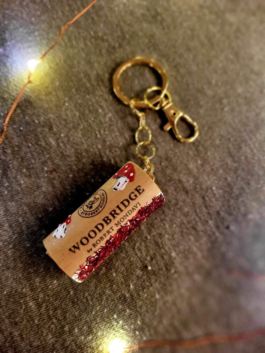 Hand Painted Cork Keychains Painted Cork Cork Art Handmade DIY Keychain