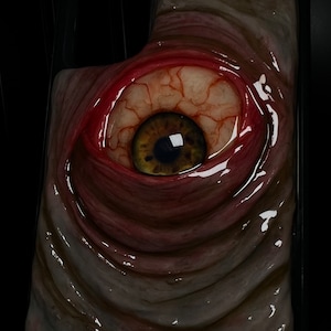 Custom Creepy OOAK Made to Order EYEBALL Phone Case Cover For IPhone Samsung LG and more. Glow in the Dark Eye Halloween Scary Skin Flesh