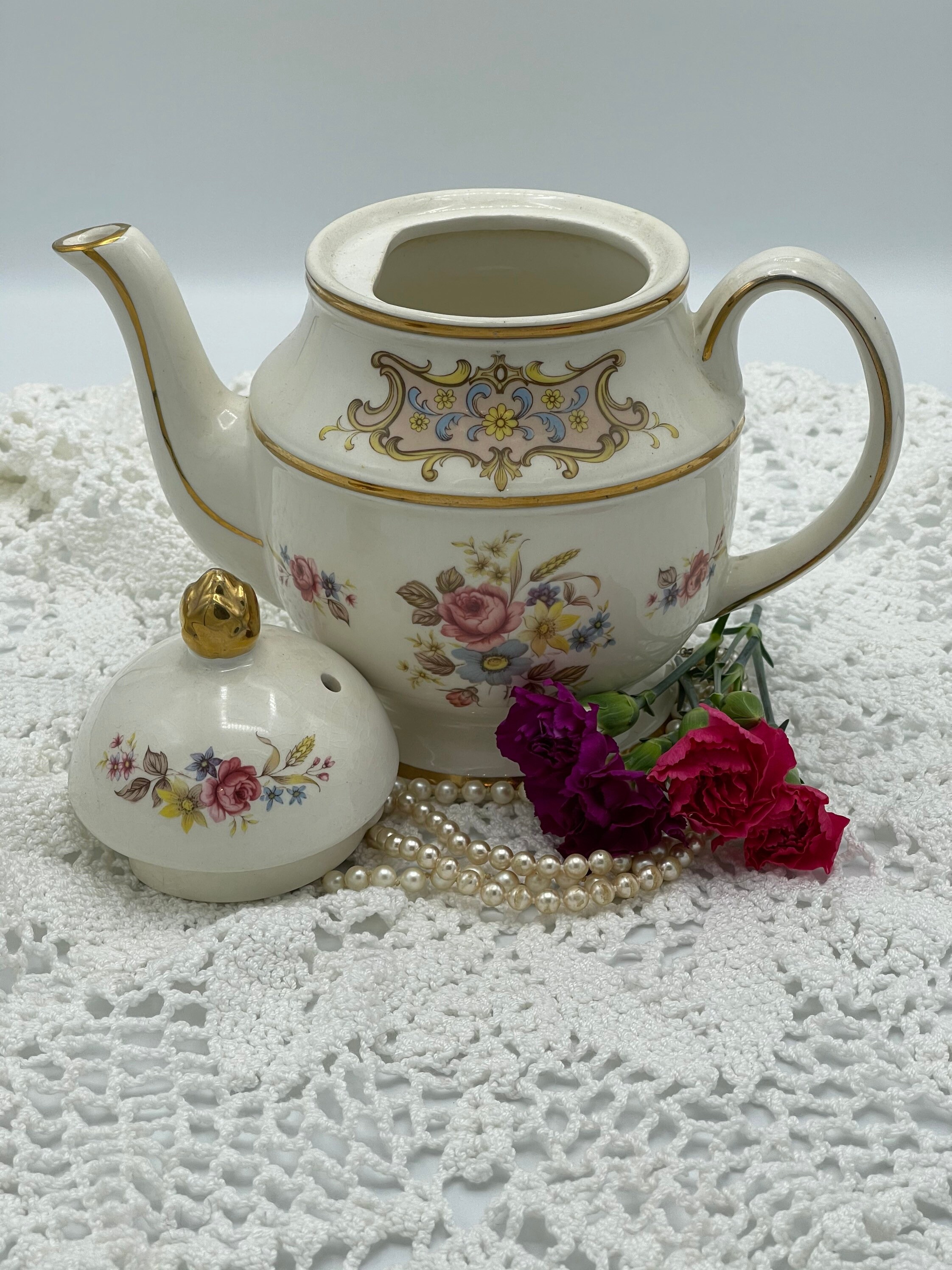 Vintage Price Kensington Teapot 3964 Large Vintage Teapot Etsy