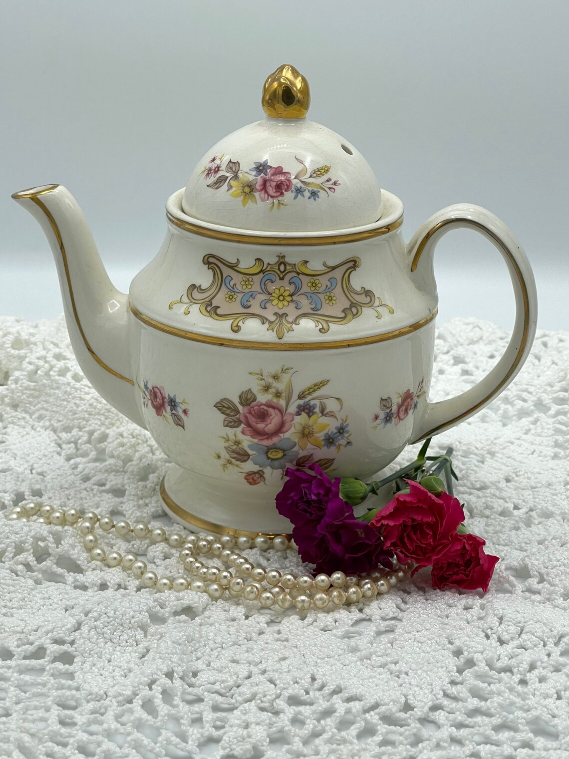 Vintage Price Kensington Teapot 3964 Large Vintage Teapot Etsy