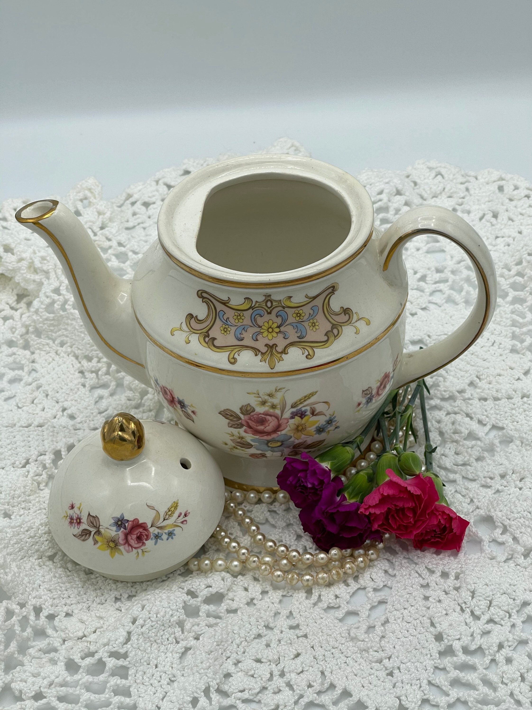 Vintage Price Kensington Teapot 3964 Large Vintage Teapot Etsy