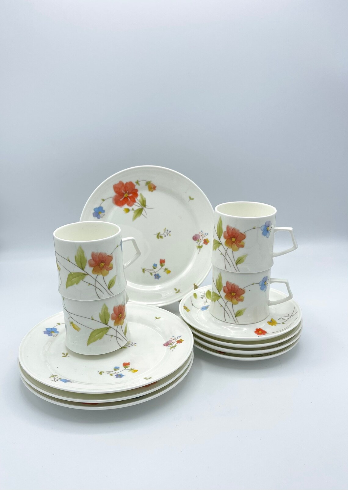 Mikasa Bone China Just Flowers Dinner Plate Mid Century China Etsy