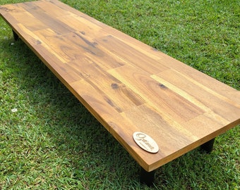 Personalised Grazing Board Table | Charcuterie Serving Board with Legs | Custom Engraved Timber Food Board | Wedding Entertaining Platter