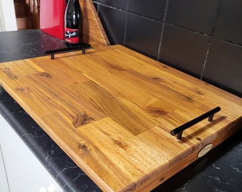 Stove Top Cover with Handles 640mm x 550mm x 70mm Risers. Also can use as a Grazing Board
