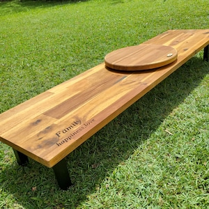Hand Crafted Grazing Board / Cheese Platter / Charcuterie Board with Legs & Lazy Susan Flat Pack, Free Personalisation