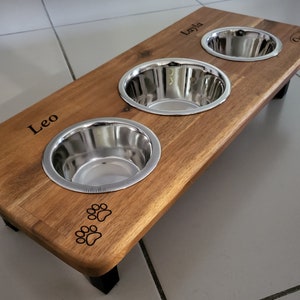 Dog top bowl station