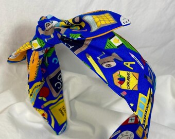 Teacher Headband: Back to School Cotton Knotband