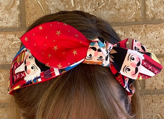 Nutcracker Headband Nutcracker Side Knot Headband Christmas - Etsy
