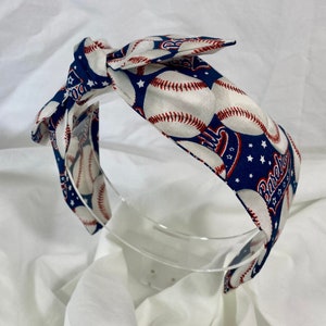 Baseball Headband, Little League Baseball , Baseball Mama, Baseball mom, American baseball, Blue Baseball Headband, Baseball