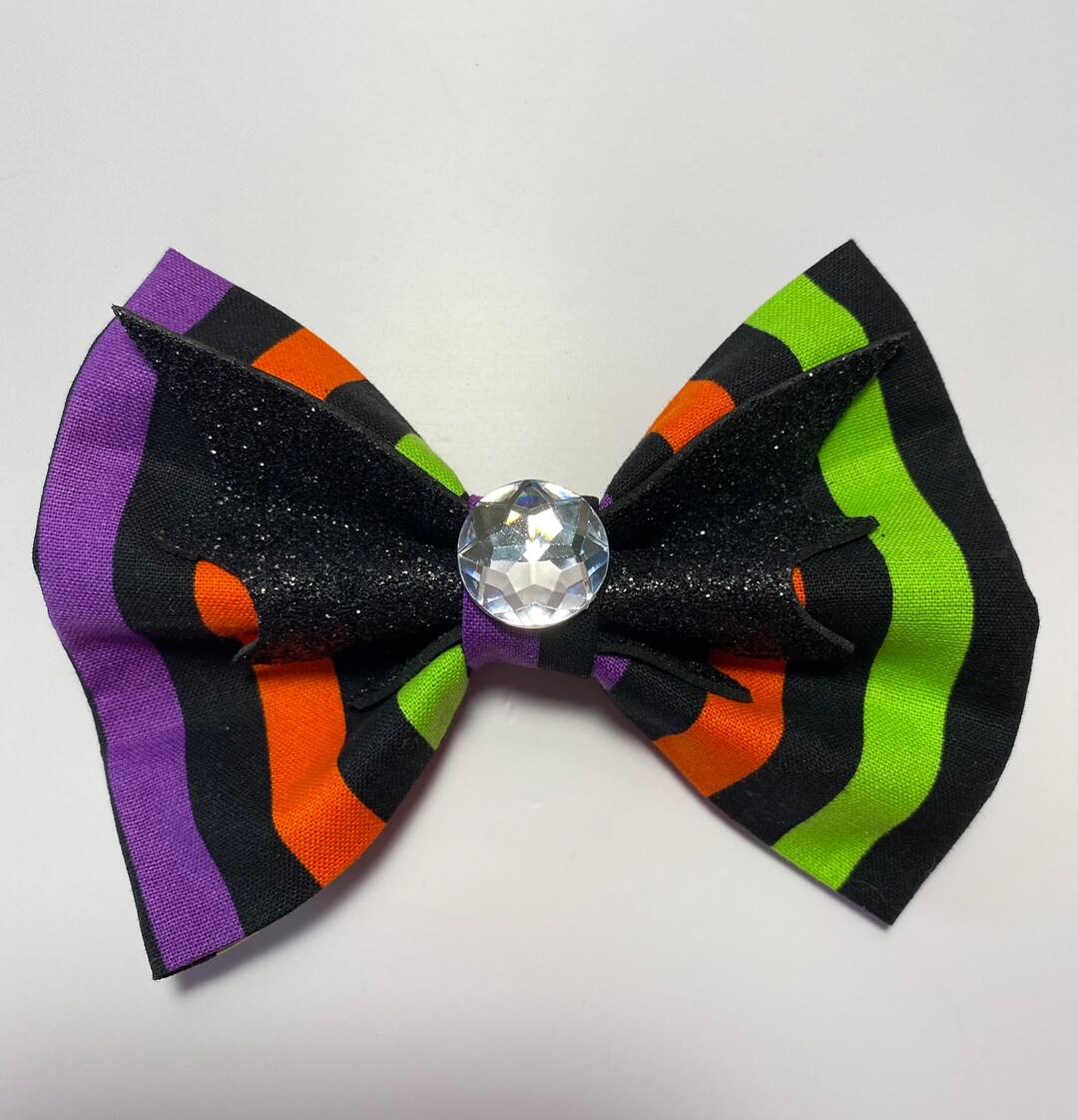 Halloween Hair Accessory Halloween Hair Bow Bat Bow Clip on Etsy