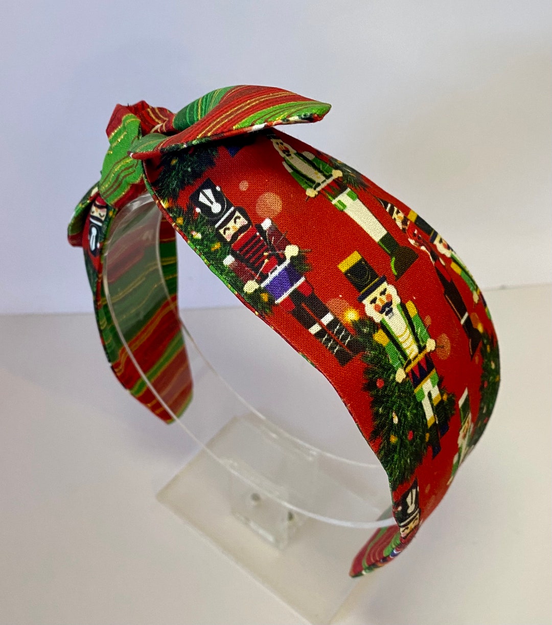 Nutcracker Headband, Nutcracker Side Knot Headband, Christmas Hair