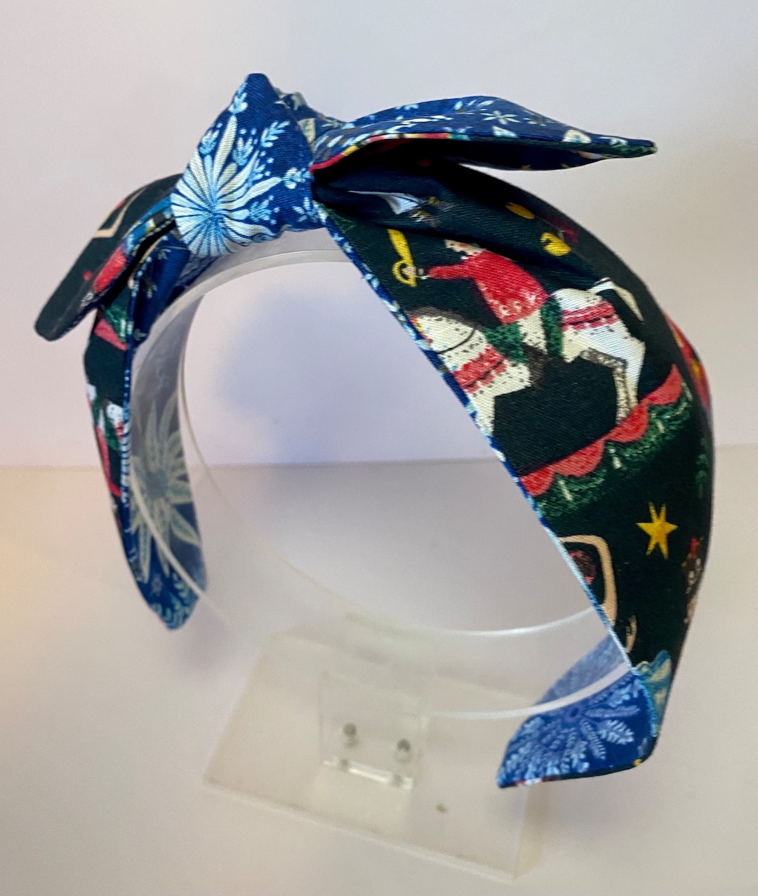 Nutcracker Headband, Nutcracker Side Knot Headband, Christmas Hair