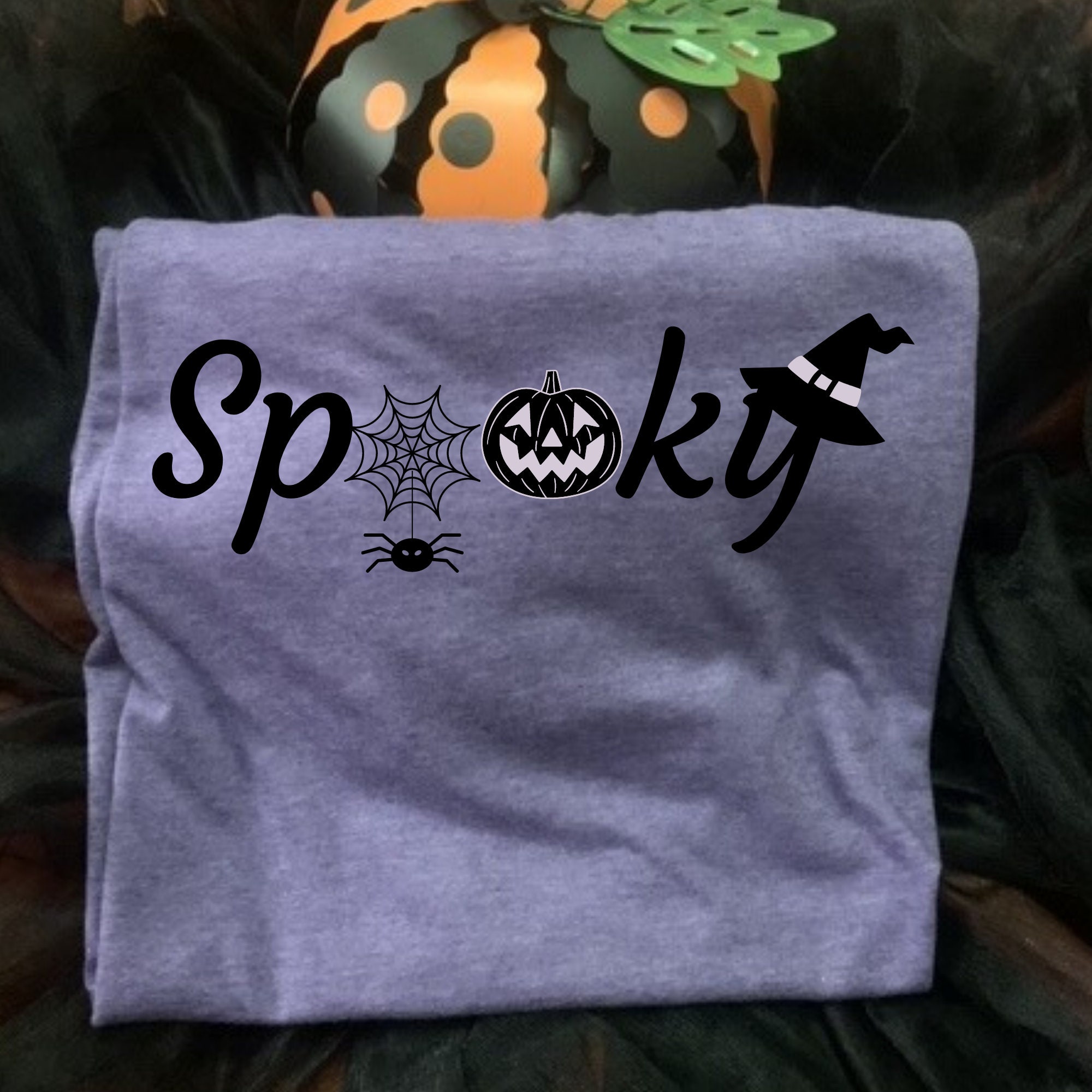 Discover Spooky Halloween Shirt for the Whole Family - Mens, Womens, Kids, Toddler and Baby sizing - spider, pumpkin, jack-o-lantern, witch hat
